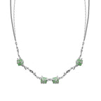 Jade Unregelmäßige Kettenhalskette N1014
