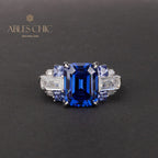 Verlobungsring mit Diamant im Asscher-Schliff R0380