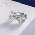 Diamanten Schleife Knoten Cocktail Ring R1090