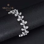 Blume Iced Out Hochzeitsarmband B0553