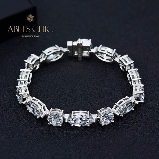 Armband mit Steinen in verschiedenen Formen B0503