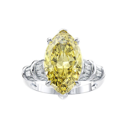 Birnenförmiger Edelstein-Solitärring R0381