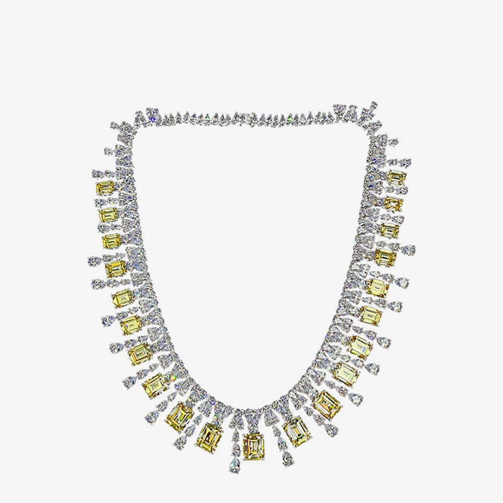 Sphene Hochzeit Girlande Halskette P0694