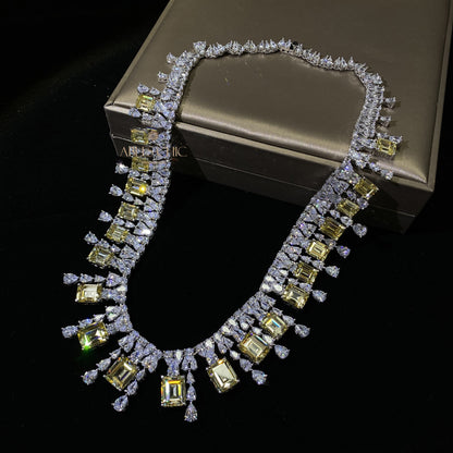 Sphene Hochzeit Girlande Halskette P0694