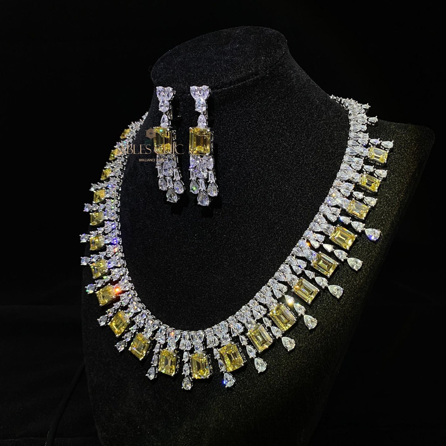 Sphene Hochzeit Girlande Halskette P0694