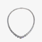 Gradient Iced Out Bling Halskette P0513