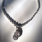 Weiße Turmalin-Brautkette B0507