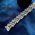 Brautarmband mit Eisblumenmuster B0630