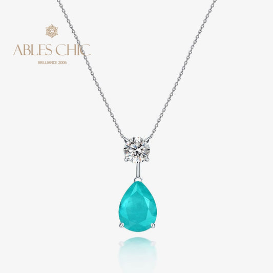 Lab Paraiba Tropfenanhänger B0411