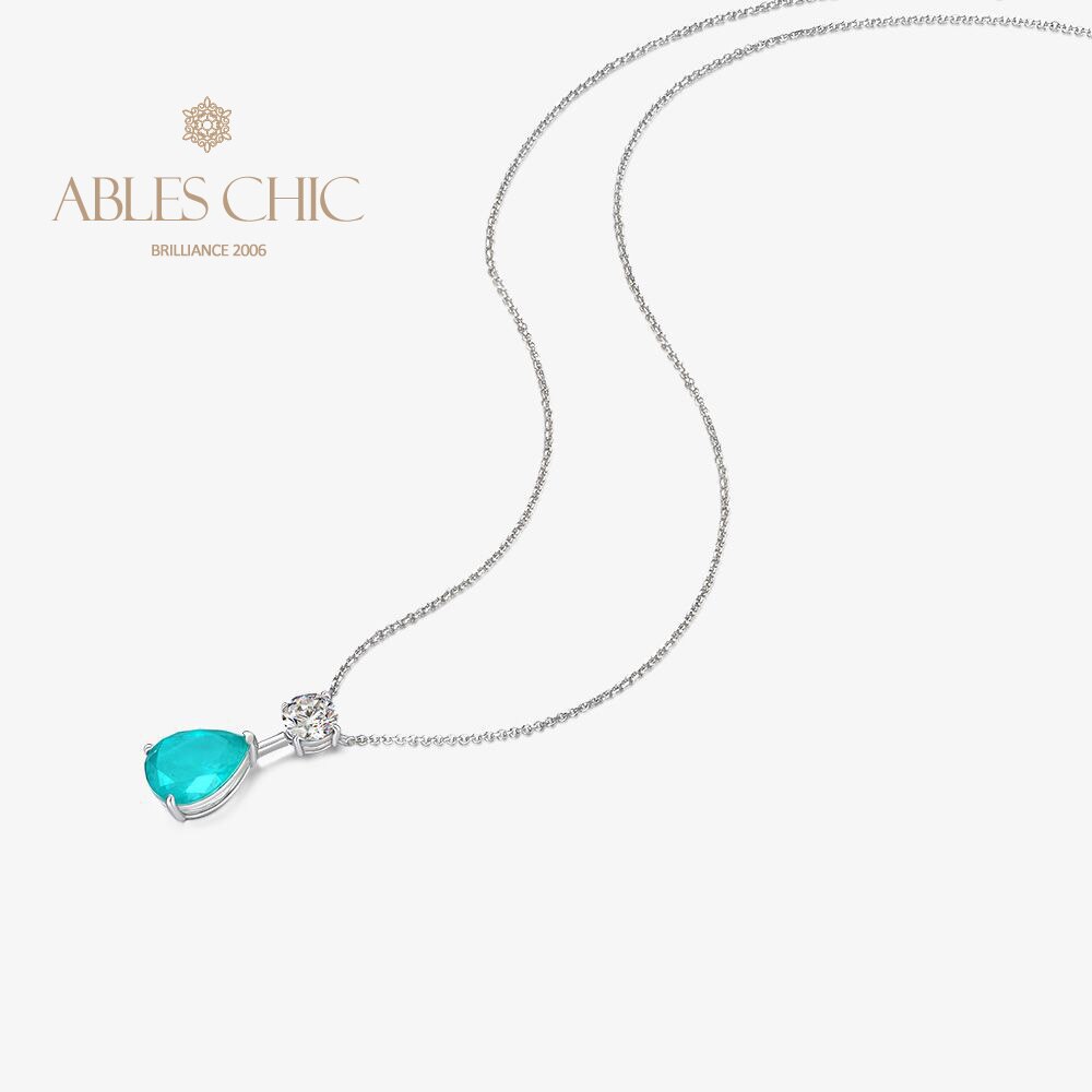 Lab Paraiba Tropfenanhänger B0411