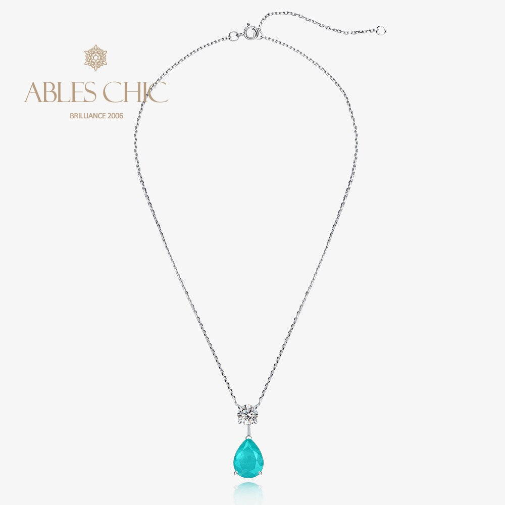 Lab Paraiba Tropfenanhänger B0411