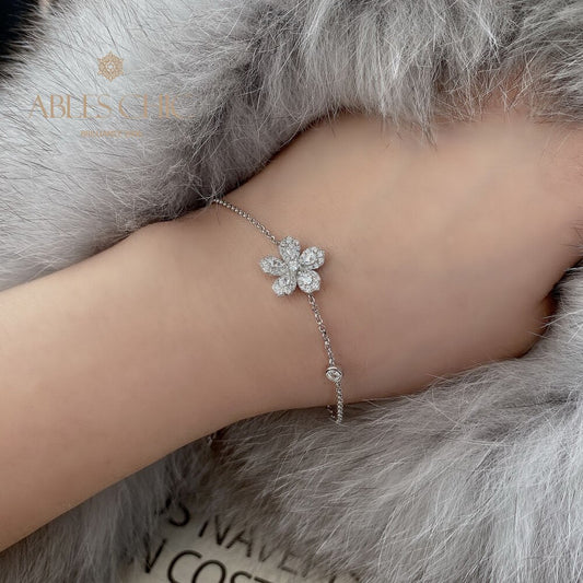 Blütenblatt Blume Hochzeit Armband B0855