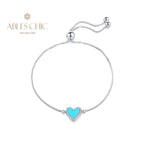 Türkises Herzarmband B0820
