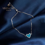 Türkises Herzarmband B0820
