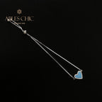 Türkises Herzarmband B0820