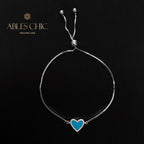 Türkises Herzarmband B0820