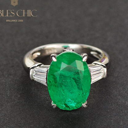Statement-Ring mit im Labor gezüchtetem Edelstein R0378