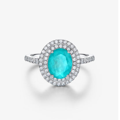 Halo-Ring mit Zirkonia-Pavé R0403