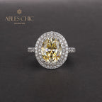 Halo-Ring mit Zirkonia-Pavé R0403