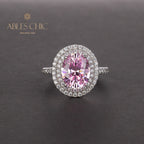 Halo-Ring mit Zirkonia-Pavé R0403
