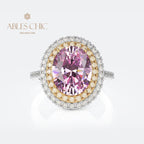 Halo-Ring mit Zirkonia-Pavé R0403
