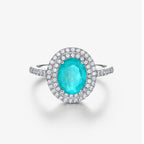 Halo-Ring mit Zirkonia-Pavé R0403