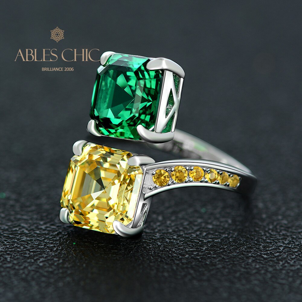 Offener Ring mit böhmischen Edelsteinen R1449