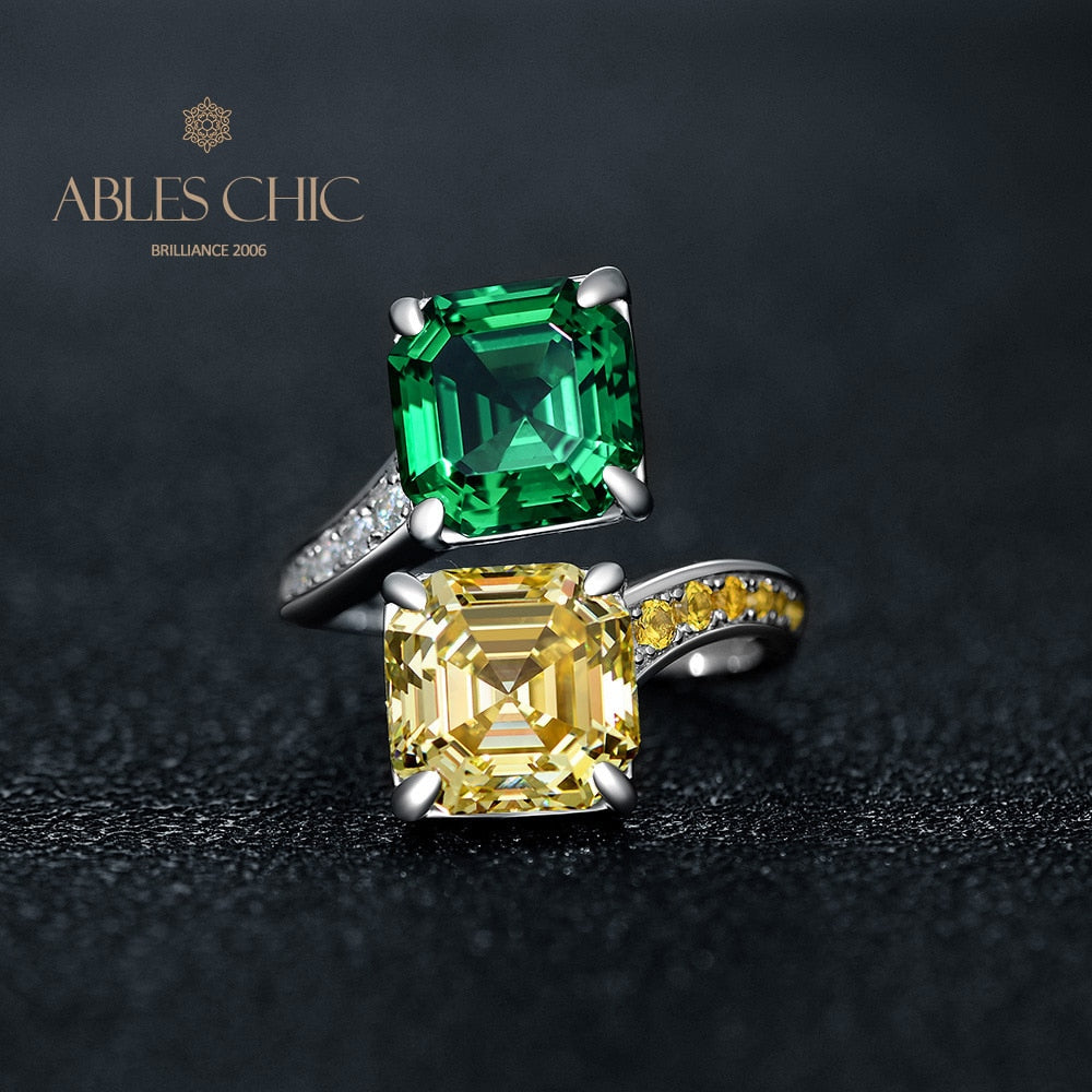 Offener Ring mit böhmischen Edelsteinen R1449