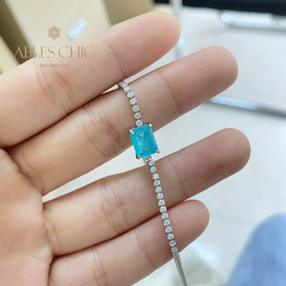Lab Paraiba Tennisarmband B0539
