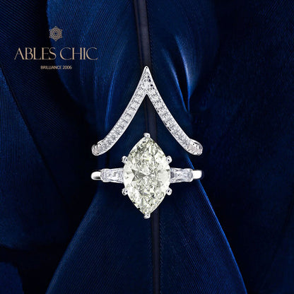 Marquise Diamant Stapelring R0304