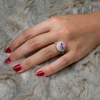 Halo-Ring mit Zirkonia-Pavé R0403