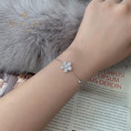 Blütenblatt Blume Hochzeit Armband B0855