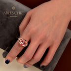 Orange Spinell Solitärring R0927