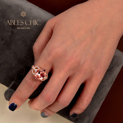 Orange Spinell Solitärring R0927