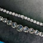 Gradient Iced Out Bling Halskette P0513