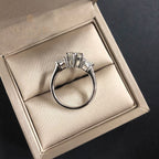 Diamant-Verlobungsring mit 3 Steinen R0313