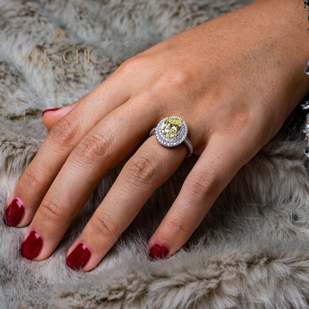 Halo-Ring mit Zirkonia-Pavé R0403