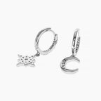 Crescent and Starburst Earrings