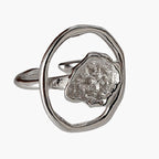 Ring mit abstraktem Blumenmuster R1080