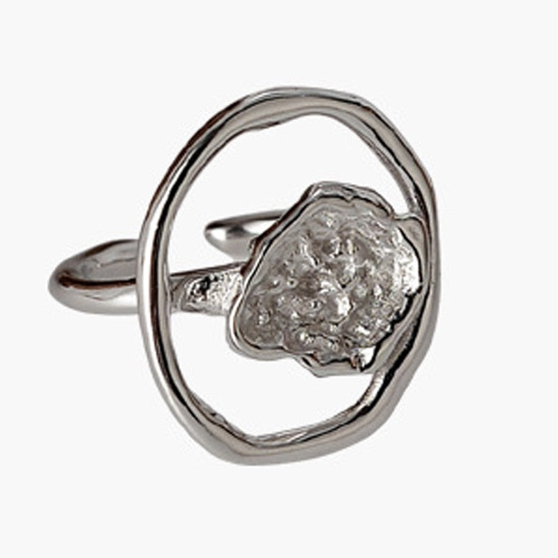 Ring mit abstraktem Blumenmuster R1080