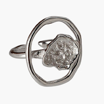 Ring mit abstraktem Blumenmuster R1080