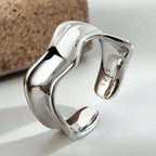 Abstrakter breiter dicker Ring R1045