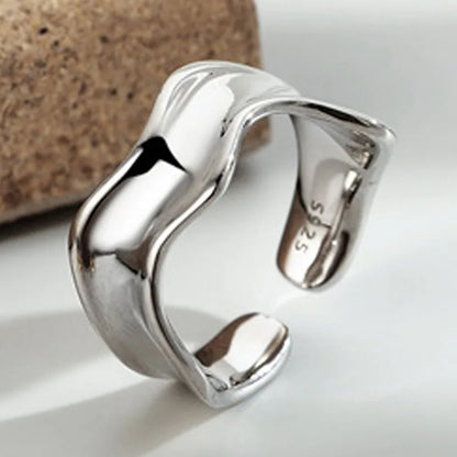 Abstrakter breiter dicker Ring R1045