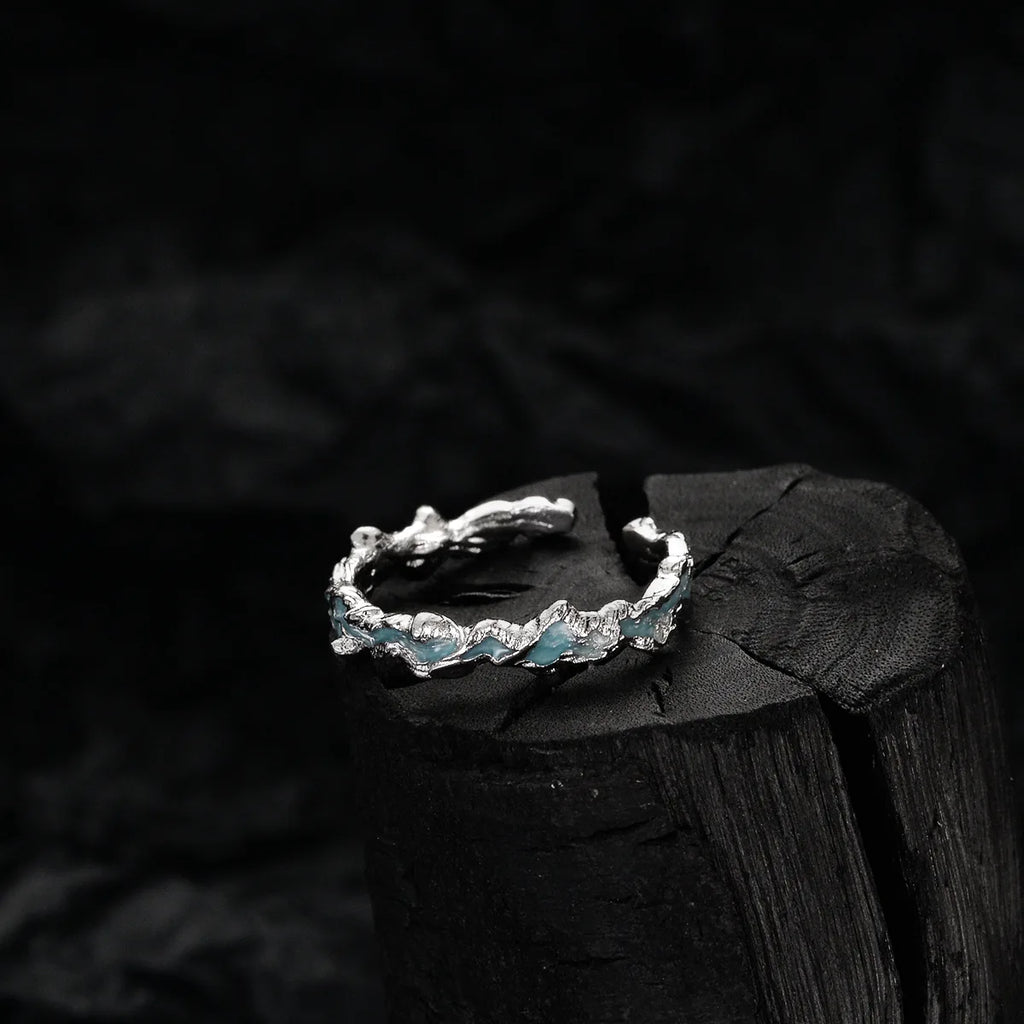 Original Emaille Unregelmäßiger Ring R1177