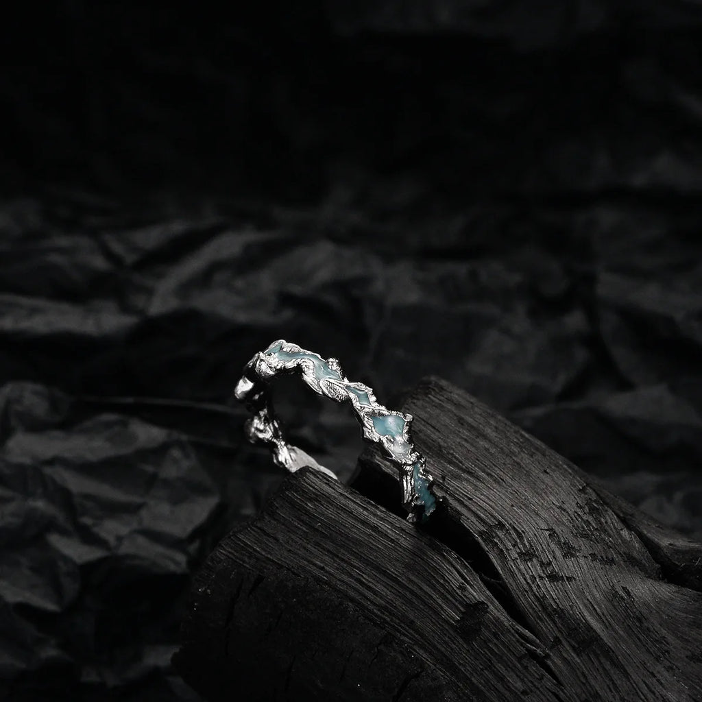 Original Emaille Unregelmäßiger Ring R1177