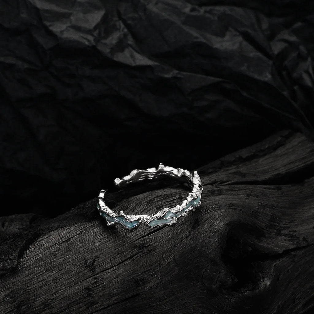 Original Emaille Unregelmäßiger Ring R1177
