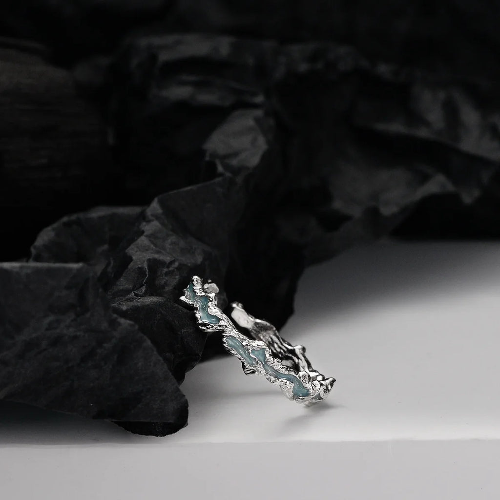 Original Emaille Unregelmäßiger Ring R1177