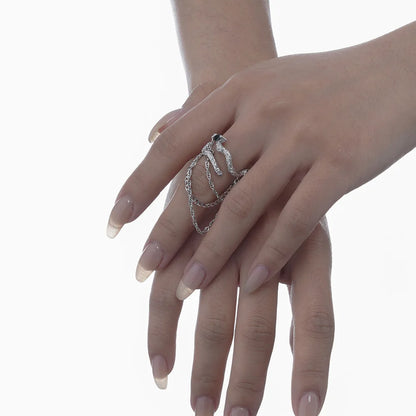 Lange Ketten Unregelmäßiger Ring R1169
