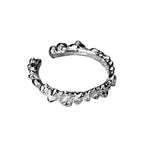 Alien-Ring aus geschmolzenen Perlen R1179
