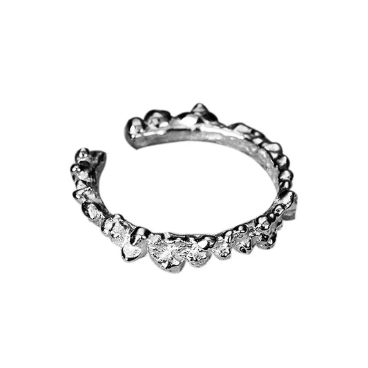 Alien-Ring aus geschmolzenen Perlen R1179